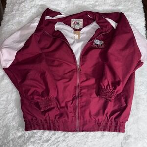 Joe College Alabama Crimson Tide Bama Windbreaker Jacket Mens Medium vintage